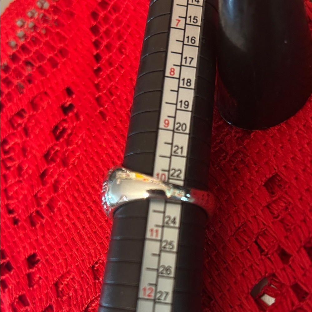 Mans Silver Ring with a tiger eye style - Picture 5 of 7